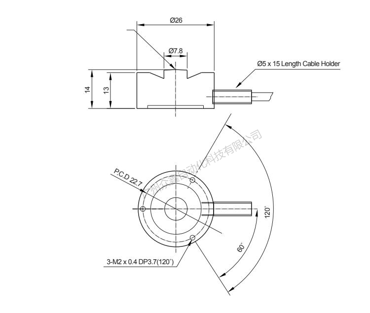 韓國凱士 NMNC-3T稱重傳感器產(chǎn)品尺寸